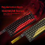 MADLIONS MAD 60HE Keyboard Magnetic Switch MAD68HE Rapid Trigger Wired Gaming Keyboard Hotswap Custom Keyboard Gamer Accessories