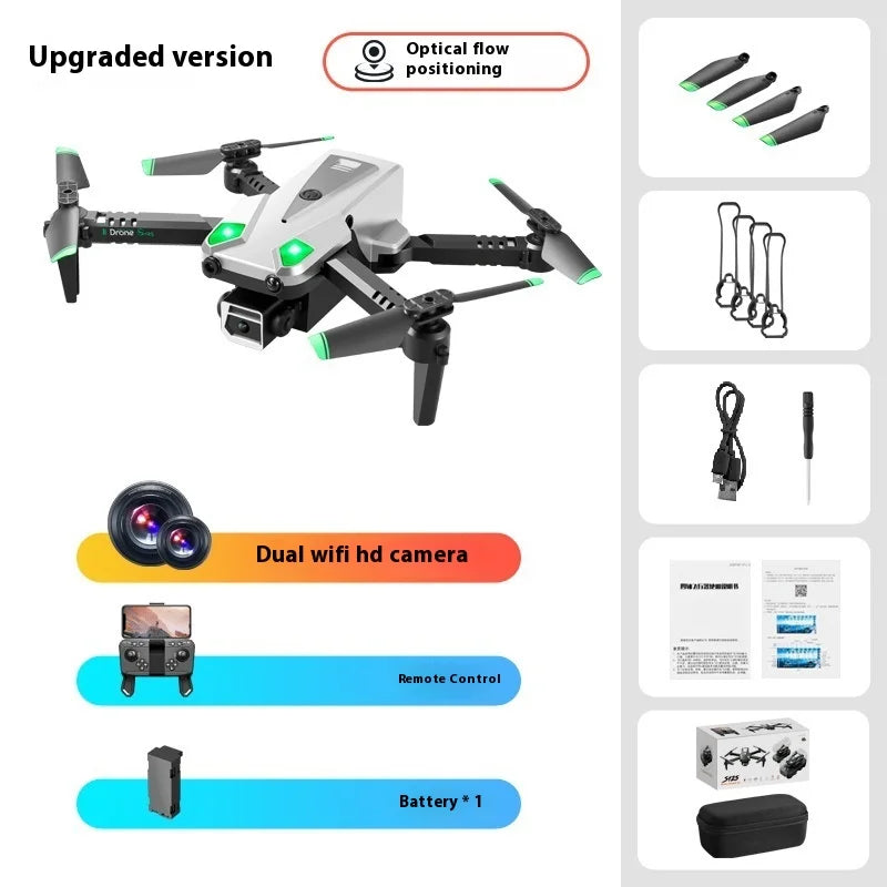 Mini Drone High Definition Aerial Photography  Vehicle Quad Axis Obstacle Avoidance Remote Control Airplane Children Toy