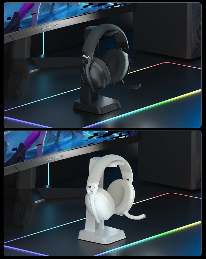 AULA S6 Gaming Headphone Wireless Bluetooth Wired Head-mounted Headsets with Mic Custom Lightweight Desktop Laptop Computer