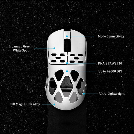 AJAZZ AM3 Pro Max Triple Mode Wireless Gaming Mouse Paw3950 Apex Sensor Magnesium Lightweight Custom Edition Gaming Mouse