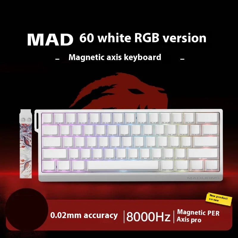 MADLIONS MAD 60HE Keyboard Magnetic Switch MAD68HE Rapid Trigger Wired Gaming Keyboard Hotswap Custom Keyboard Gamer Accessories