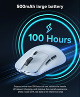 Kysona M617 8khz Wireless Bluetooth Lightweight Gaming Mouse PAW3395 26000DPI Low Latency Rechargeable Wired Gaming Mouse