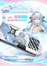 Yeston RX 9070XT-16G GDDR6 256bit Graphics Card 20Gbps 2518MHz Navi48/4nm  Sakura Eye Water Atlantis OC