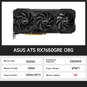 ASUS Graphics Card ATS RX7650GRE O8G Graphics Card AMD Video Memory 2K High Refresh Rate Gaming Video Card placa de vídeo