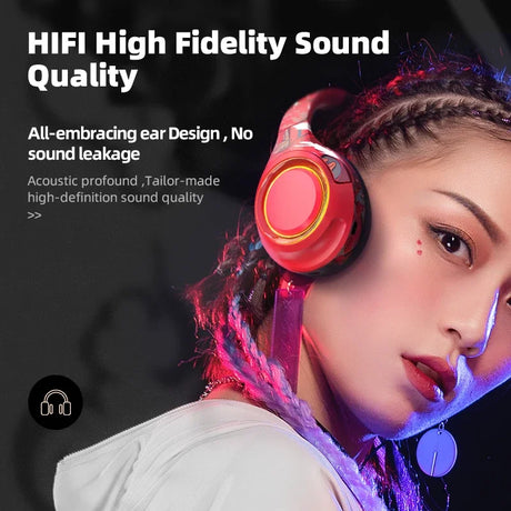 POLVCDG Bluetooth Headphone Gaming Headphone Noise cancelling headphone with microphone for mobile phone PC Android, IOS