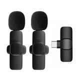 Wireless Microphone Lavalier Microphone Live Broadcast Game Mic Noise Cancelling Audio Video Recording Mini for Phone Android