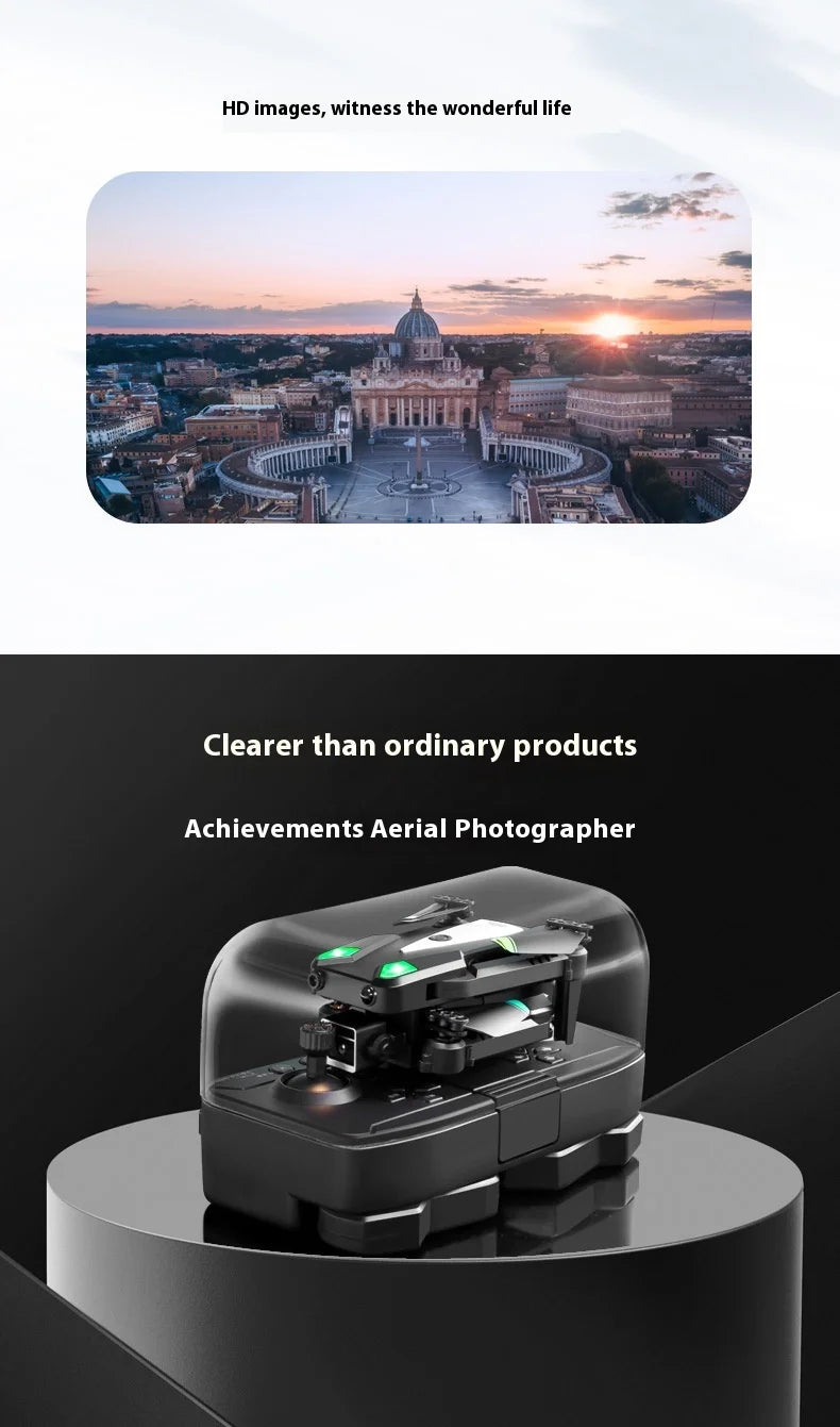 Mini Drone High Definition Aerial Photography  Vehicle Quad Axis Obstacle Avoidance Remote Control Airplane Children Toy