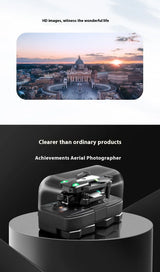 Mini Drone High Definition Aerial Photography  Vehicle Quad Axis Obstacle Avoidance Remote Control Airplane Children Toy