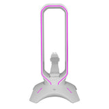 Multifunctional RGB Gaming Headphone Stand RGB Gaming Headphone Stand Computer Headset Stand Holder For Gamers Gaming Earphone