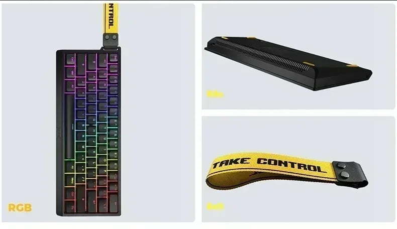 Wooting 60he Magnetic Switch Gaming Keyboards Low Delay Full Dynamic Custom Wired Mechanical Keyboard  PC Esports Accessories