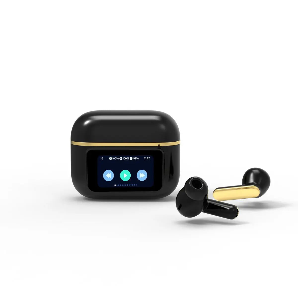 AEMIZ pro Touch Screen  Wireless Headset TWS   Bluetooth Earphone HIFI Gaming Headphone Long Battery life
