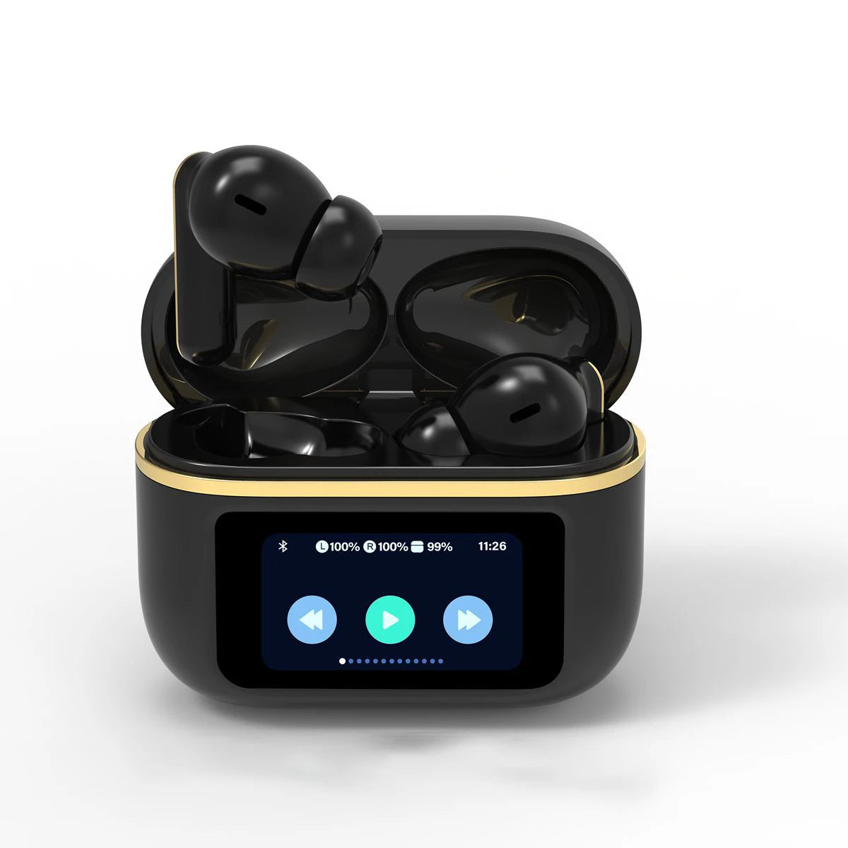 AEMIZ pro Touch Screen  Wireless Headset TWS   Bluetooth Earphone HIFI Gaming Headphone Long Battery life