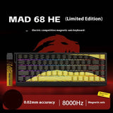 MADLIONS MAD 60HE Keyboard Magnetic Switch MAD68HE Rapid Trigger Wired Gaming Keyboard Hotswap Custom Keyboard Gamer Accessories