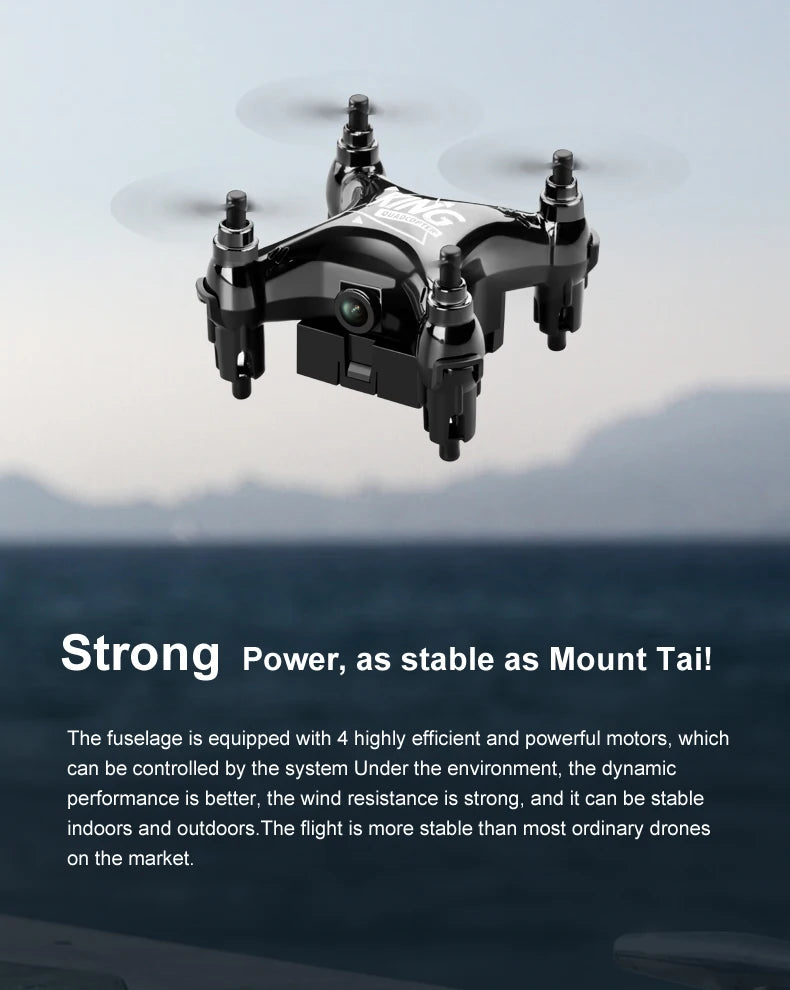 Mini Drone Movie Quality Photography Remote Control Aircraft Aircraft Helicopter Kid Children's Toy Gift