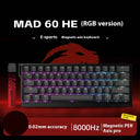 MADLIONS MAD 60HE Keyboard Magnetic Switch MAD68HE Rapid Trigger Wired Gaming Keyboard Hotswap Custom Keyboard Gamer Accessories