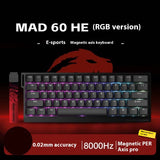 MADLIONS MAD 60HE Keyboard Magnetic Switch MAD68HE Rapid Trigger Wired Gaming Keyboard Hotswap Custom Keyboard Gamer Accessories