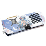 Yeston RX 9070XT-16G GDDR6 256bit Graphics Card 20Gbps 2518MHz Navi48/4nm  Sakura Eye Water Atlantis OC