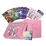 Original Pokemon PTCG Card Chinese Eevee GX Gift Box Cards Sylveon Glaceon Leafeon Umbreon Espeon Genuine Toys Children Gifts