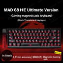 FGG Madlions Mad60 HE Mad68 Pro HE E-sports Magnetic Switch Mechanical Keyboard RGB Wired Hot Swap 8K Customized Gaming Keyboard