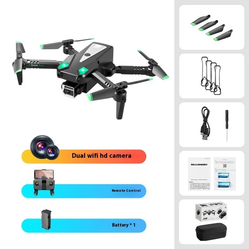 Mini Drone High Definition Aerial Photography  Vehicle Quad Axis Obstacle Avoidance Remote Control Airplane Children Toy