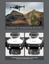 S2S Mini Drone 4k 8K HD Camera Obstacle Avoidance Aerial Photography Brushless Motor Foldable Rc Quadcopter Kid Toy