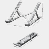 Metal Portable Foldable Laptop Stand Adjustable Notebook Holder Aluminum Support For Macbook Pro Air Computer Tablet Base Desk
