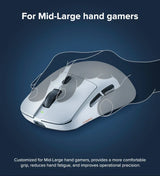 Kysona M617 8khz Wireless Bluetooth Lightweight Gaming Mouse PAW3395 26000DPI Low Latency Rechargeable Wired Gaming Mouse
