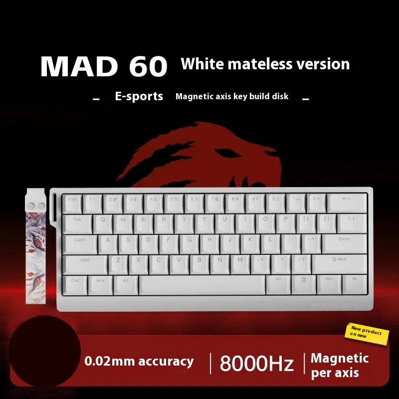 MADLIONS MAD 60HE Keyboard Magnetic Switch MAD68HE Rapid Trigger Wired Gaming Keyboard Hotswap Custom Keyboard Gamer Accessories