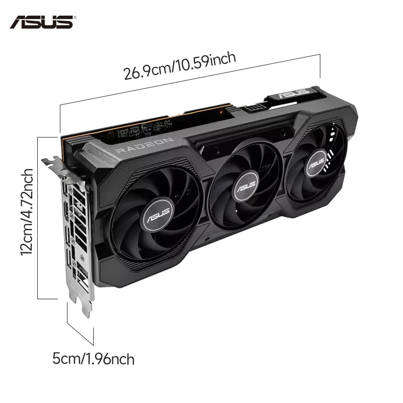 ASUS Graphics Card ATS RX7650GRE O8G Graphics Card AMD Video Memory 2K High Refresh Rate Gaming Video Card placa de vídeo