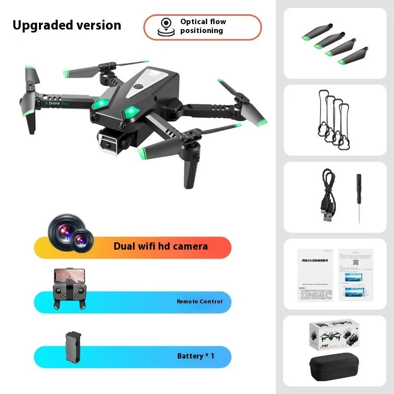 Mini Drone High Definition Aerial Photography  Vehicle Quad Axis Obstacle Avoidance Remote Control Airplane Children Toy