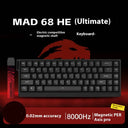 MADLIONS MAD 60HE Keyboard Magnetic Switch MAD68HE Rapid Trigger Wired Gaming Keyboard Hotswap Custom Keyboard Gamer Accessories