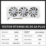 Yeston RTX 4060 RTX 4060 TI 8G Gaming Graphics Card 8G GDDR6 128-bit PCI-E 4.0 HDMI 8Pin Desktop Video Card placa de video