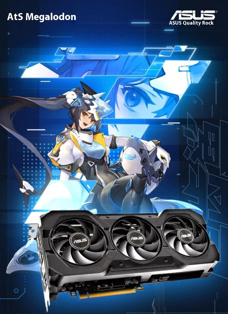 ASUS Graphics Card ATS RX7650GRE O8G Graphics Card AMD Video Memory 2K High Refresh Rate Gaming Video Card placa de vídeo