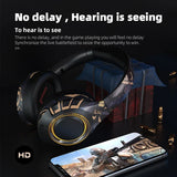 POLVCDG Bluetooth Headphone Gaming Headphone Noise cancelling headphone with microphone for mobile phone PC Android, IOS