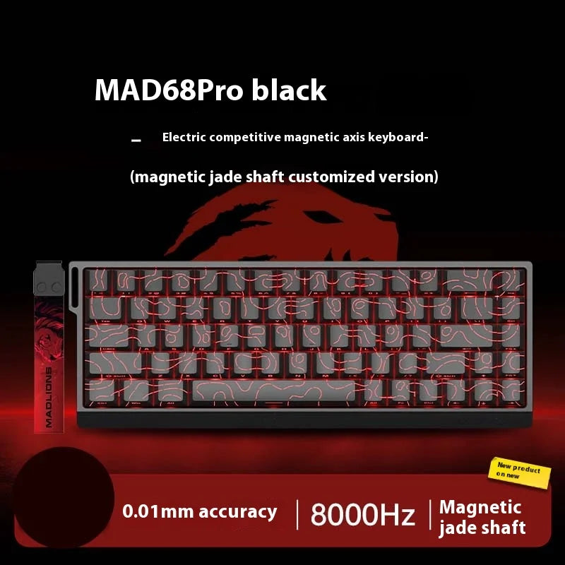 MADLIONS MAD 60HE Keyboard Magnetic Switch MAD68HE Rapid Trigger Wired Gaming Keyboard Hotswap Custom Keyboard Gamer Accessories