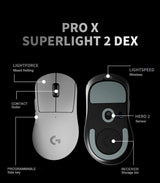 Logitech PRO X SUPERLIGHT 2 DEX GPW4 Wireless Gaming Mouse Lightweight ROSE FINCH Hawkeye Gaming Mouse