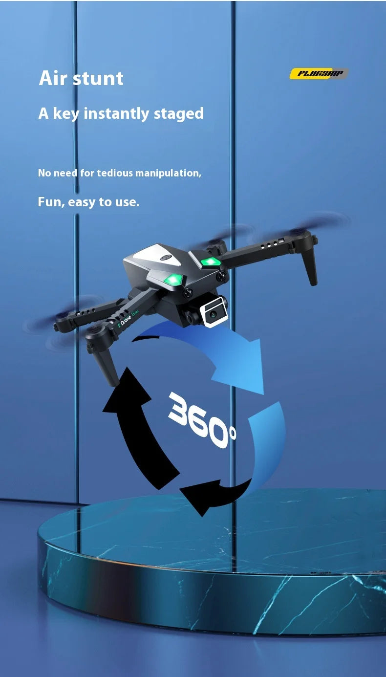 Mini Drone High Definition Aerial Photography  Vehicle Quad Axis Obstacle Avoidance Remote Control Airplane Children Toy
