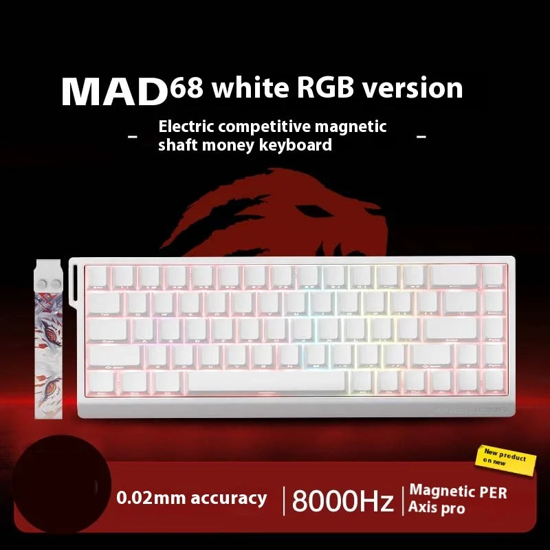 MADLIONS MAD 60HE Keyboard Magnetic Switch MAD68HE Rapid Trigger Wired Gaming Keyboard Hotswap Custom Keyboard Gamer Accessories