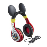 Mickey Mouse Kids Headphones for Kids Adjustable Stereo Tangle-Free 3.5Mm Jack Wired Cord on Ear Headset for Children Parental Volume Control Safe Perfect for School Home and Travel