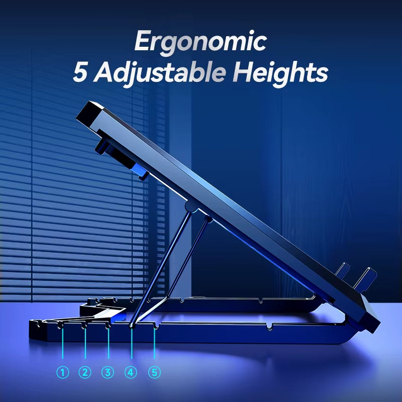 Laptop Cooling Pad with 12 Quiet Fans,12-17.3 Inch Gaming Laptop Cooler Stand with Two USB Ports & Phone Holder