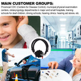 Audiometer Headphone High‑Sensitivity Air Conduction Audiometer Hearing Test Headphone High‑Sensitivity Audiometer Headphone