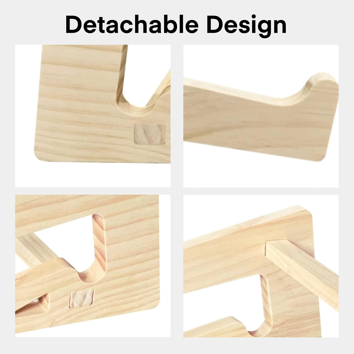 Wooden Laptop Stand,Vertical Laptop Stand for Desk,Wood Notebook Holder Mount Stand Compatible with Macbook Air Mac Pro, Chromebook, HP, DELL, Acer, Toshiba, Surface, Lenovo Etc