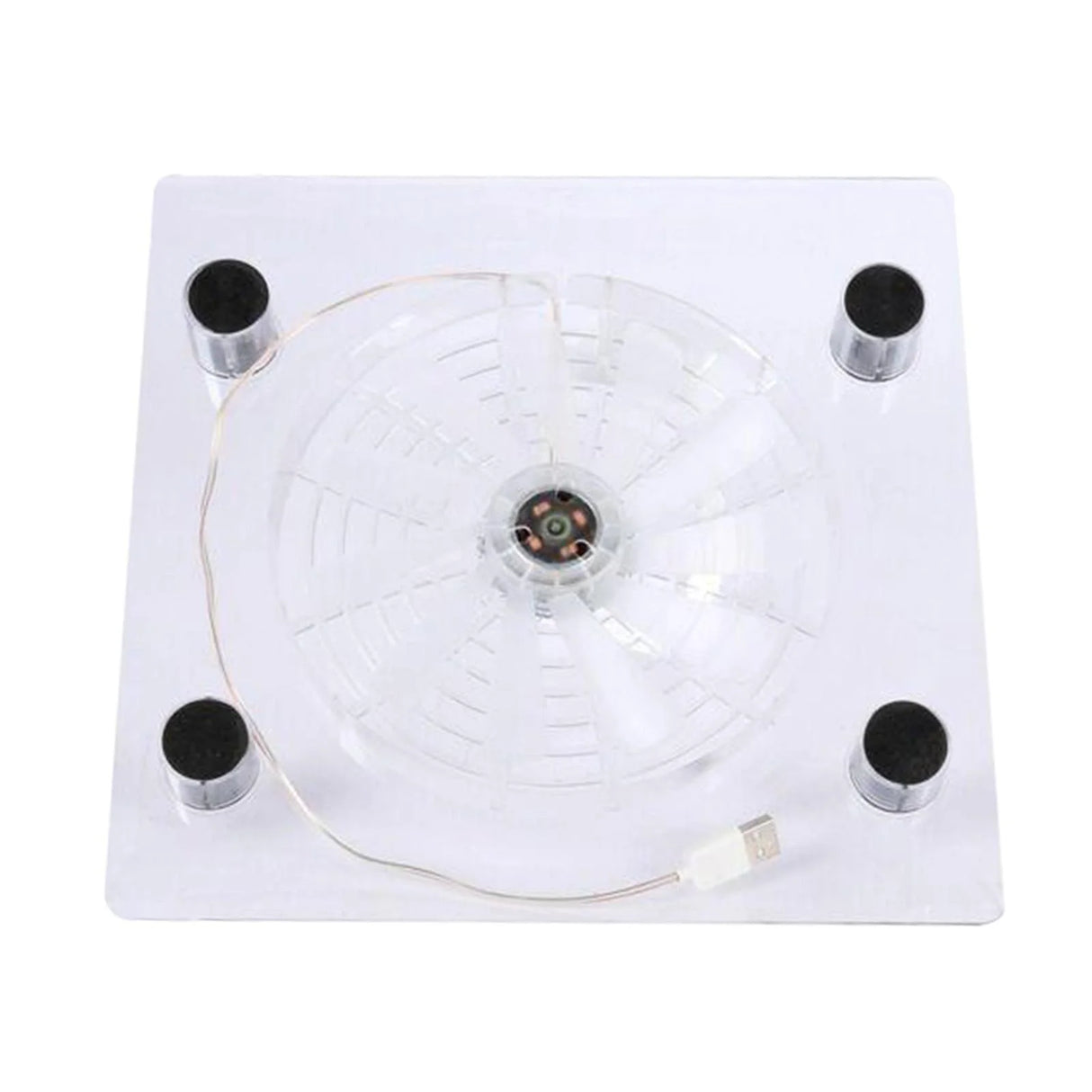 18.8X18.8Cm Laptop Cooling Pad, White Portable USB Powered Fan Cooling , Keep Laptop Cooling, Gift for Friends