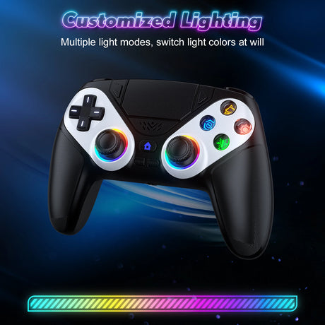 Controller Compatible for Ps5/Pc Console Gaming with with Turbo Dual Sense Vibrate Programming Function Bluetooth Gamepad