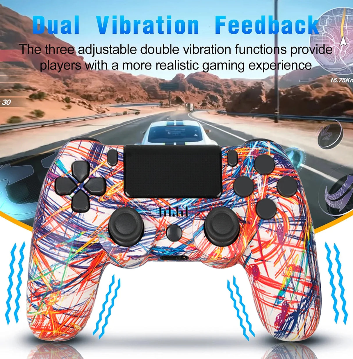 Wireless Controller Compatible with P4/P4 Pro/P4 Slim - Magma Red