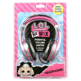 Ekids LOL Surprise Wired Headphones for Kids, Tangle Free Stereo Headphones with Parental Volume Control