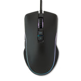 Wired USB Gaming Mouse with Adjustable DPI, Backlit, 7 Buttons Black