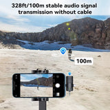 3 In1Microphone for Ios/Android Wireless Lavalier Microphone, Video Recording Noise Reduction, Live Streaming Clip-On Microphone