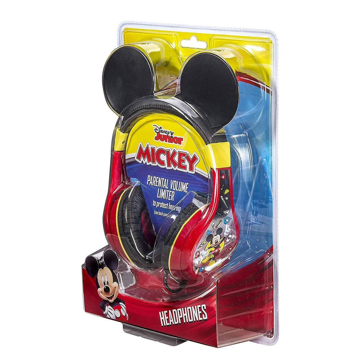 Mickey Mouse Kids Headphones for Kids Adjustable Stereo Tangle-Free 3.5Mm Jack Wired Cord on Ear Headset for Children Parental Volume Control Safe Perfect for School Home and Travel