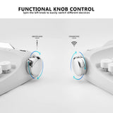 B309 Sand Beige Upgraded Retro Wireless Usb-C/Bluetooth Typewriter Keyboard with Cute round Keycaps&Integrated Stands